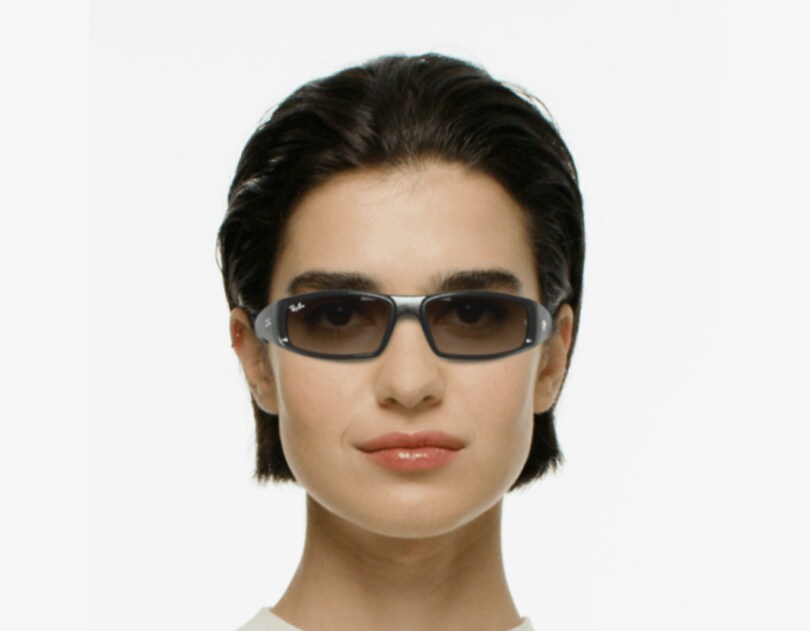 petite sunglasses coverage shown on the same face for comparison.